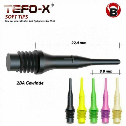 Bulls Tefo-X Dartspitzen 2BA Soft Tip Points - 100 Stück