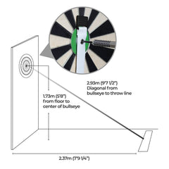 Mission Oche Guide Board Setup Distance Meter
