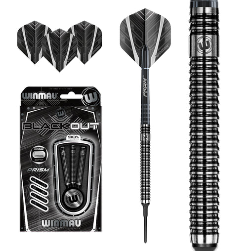 Miękkie rzutki Winmau Blackout 18g, 20g