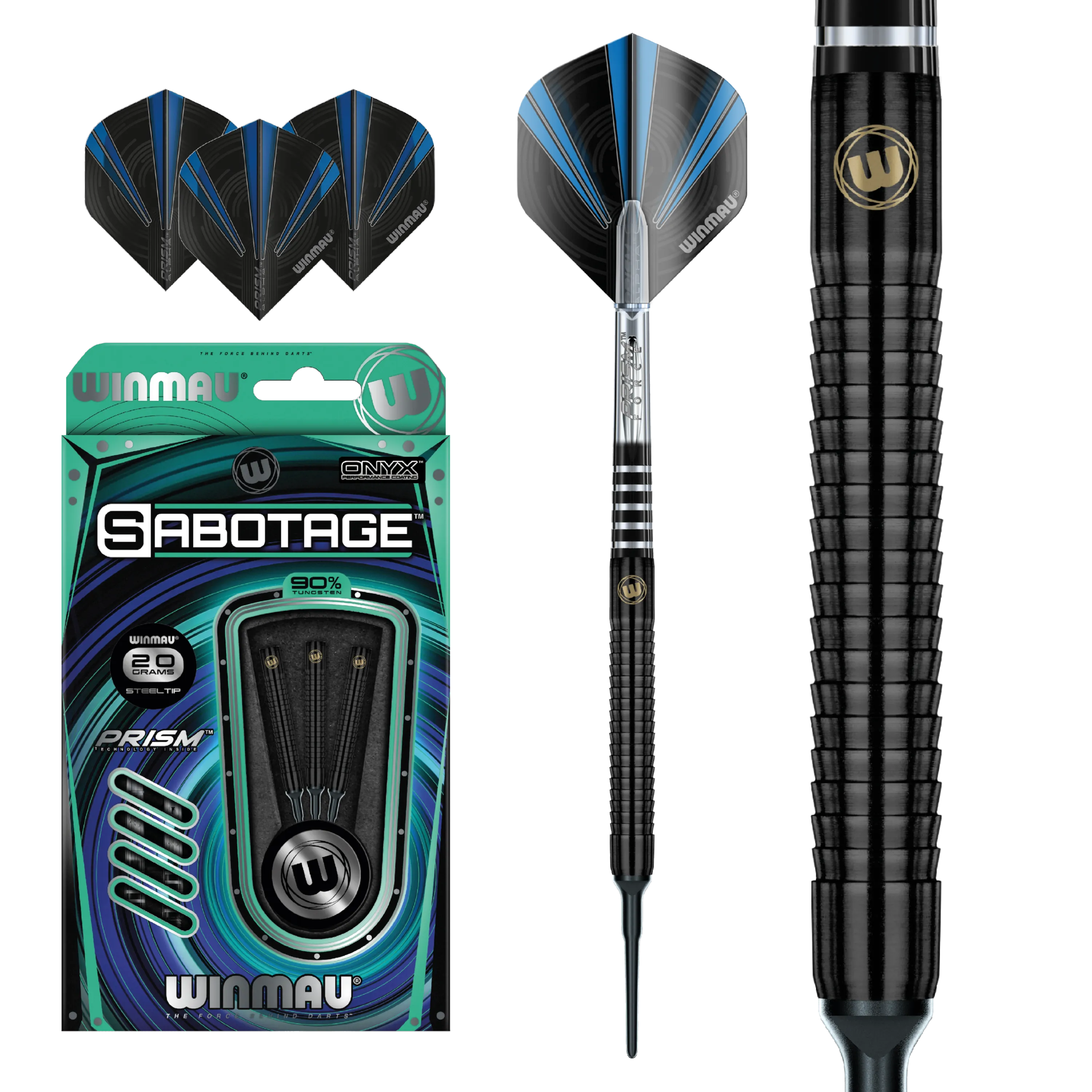 Winmau Sabotage Onyx Softdarts 20g