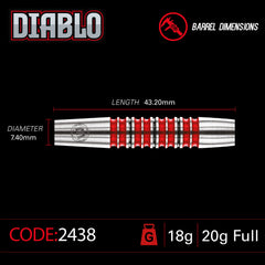 Winmau Diablo Torpedo Softdarts 20g