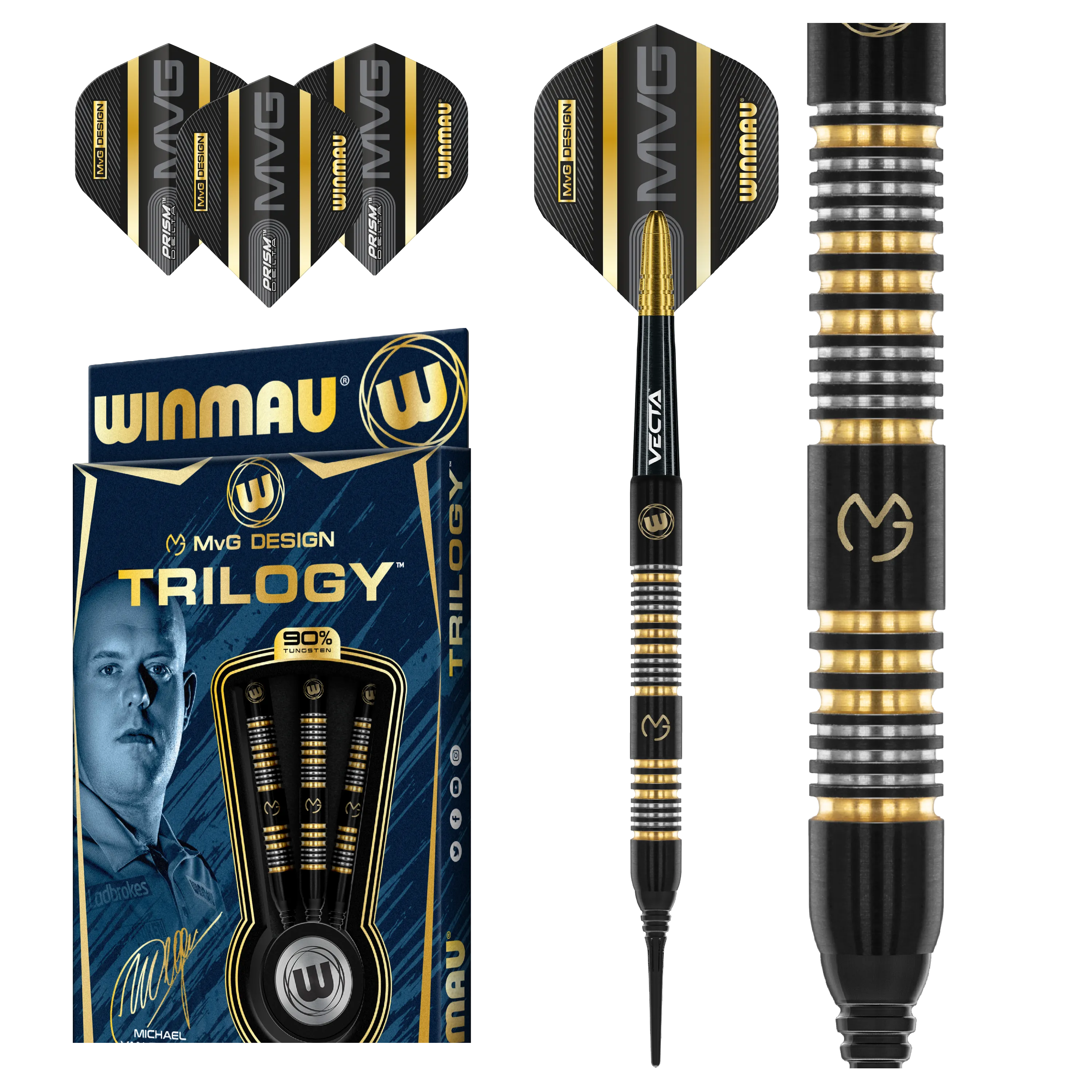 Winmau MvG Trilogy Softdarts 20g, 23.5g