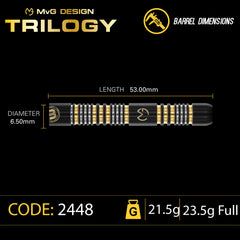 Winmau MvG Trilogy Softdarts 20g, 23.5g