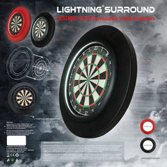 Oświetlenie LED Lightning surround tarczy do gry w darta