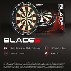 Stalowa tarcza do darta Winmau Blade 6