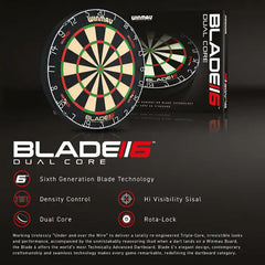 Stalowa tarcza do darta Winmau Blade 6 DualCore