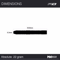 Winmau Michael Van Gerwen MvG Absolute Steeldarts 22g, 23g, 24g