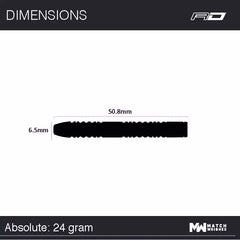 Winmau Michael Van Gerwen MvG Absolute Steeldarts 22g, 23g, 24g