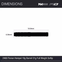 Winmau Florian Hempel Softdarts 21g