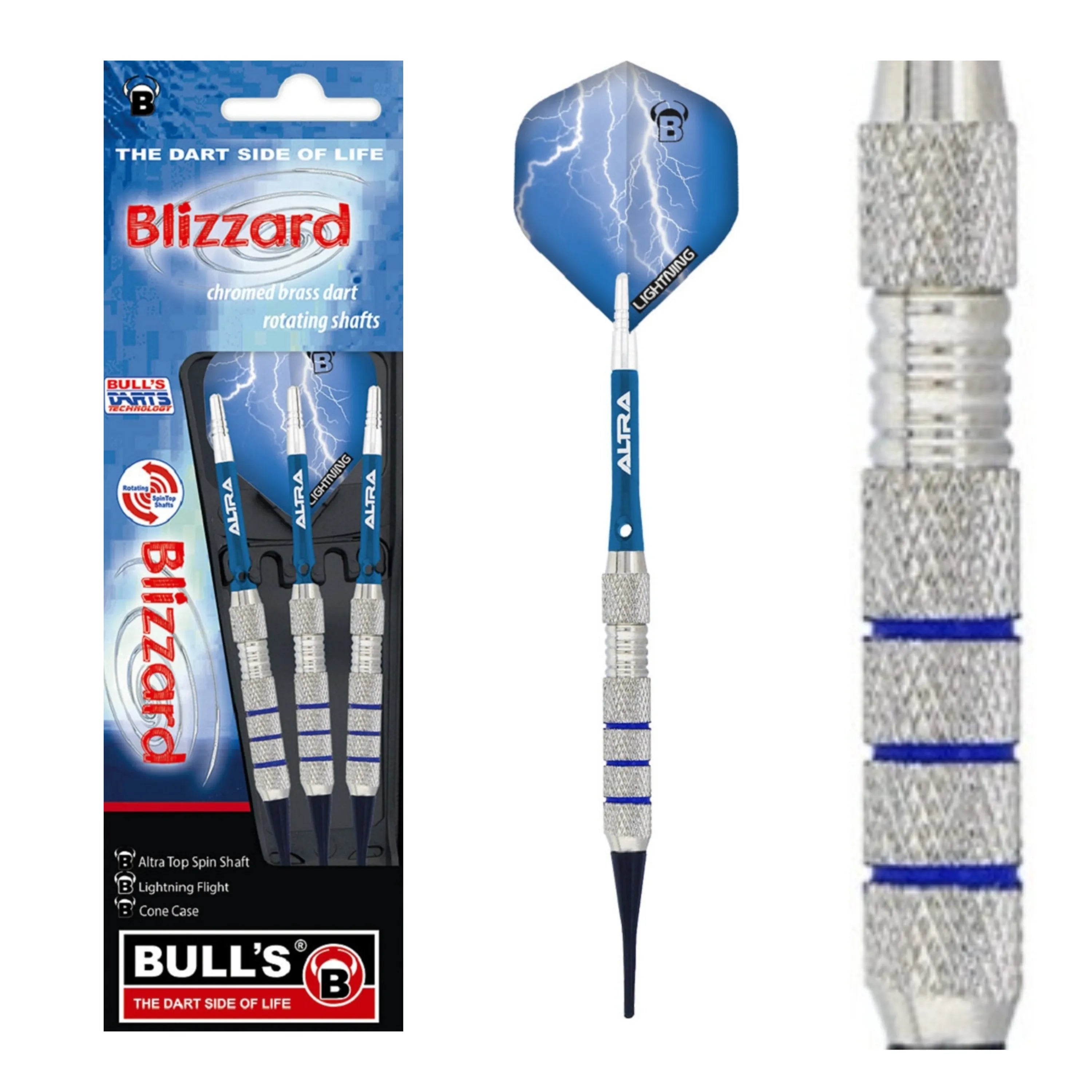 Bulls Blizzard soft darts 14g, 16g, 18g