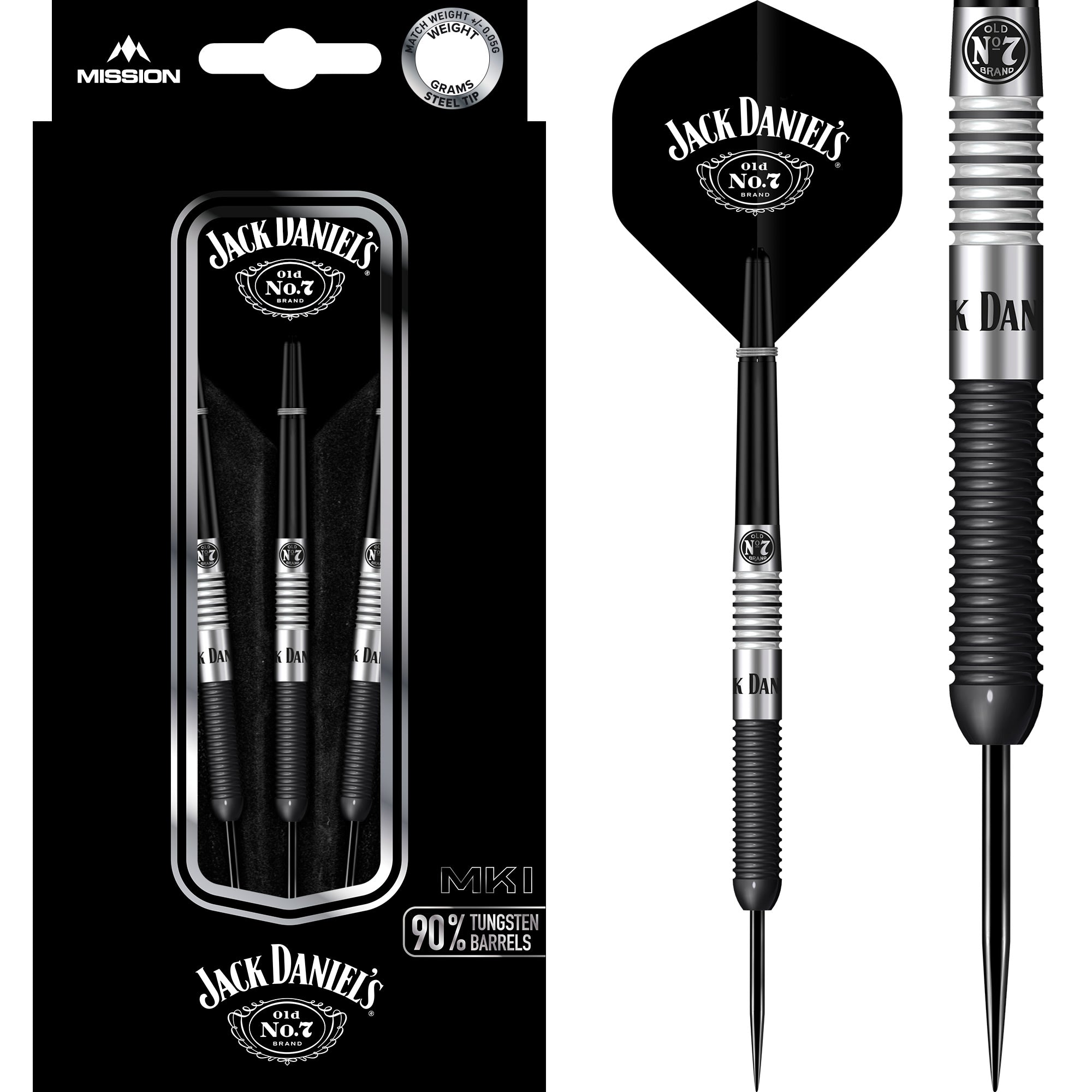 Mission Jack Daniels steel darts 23g