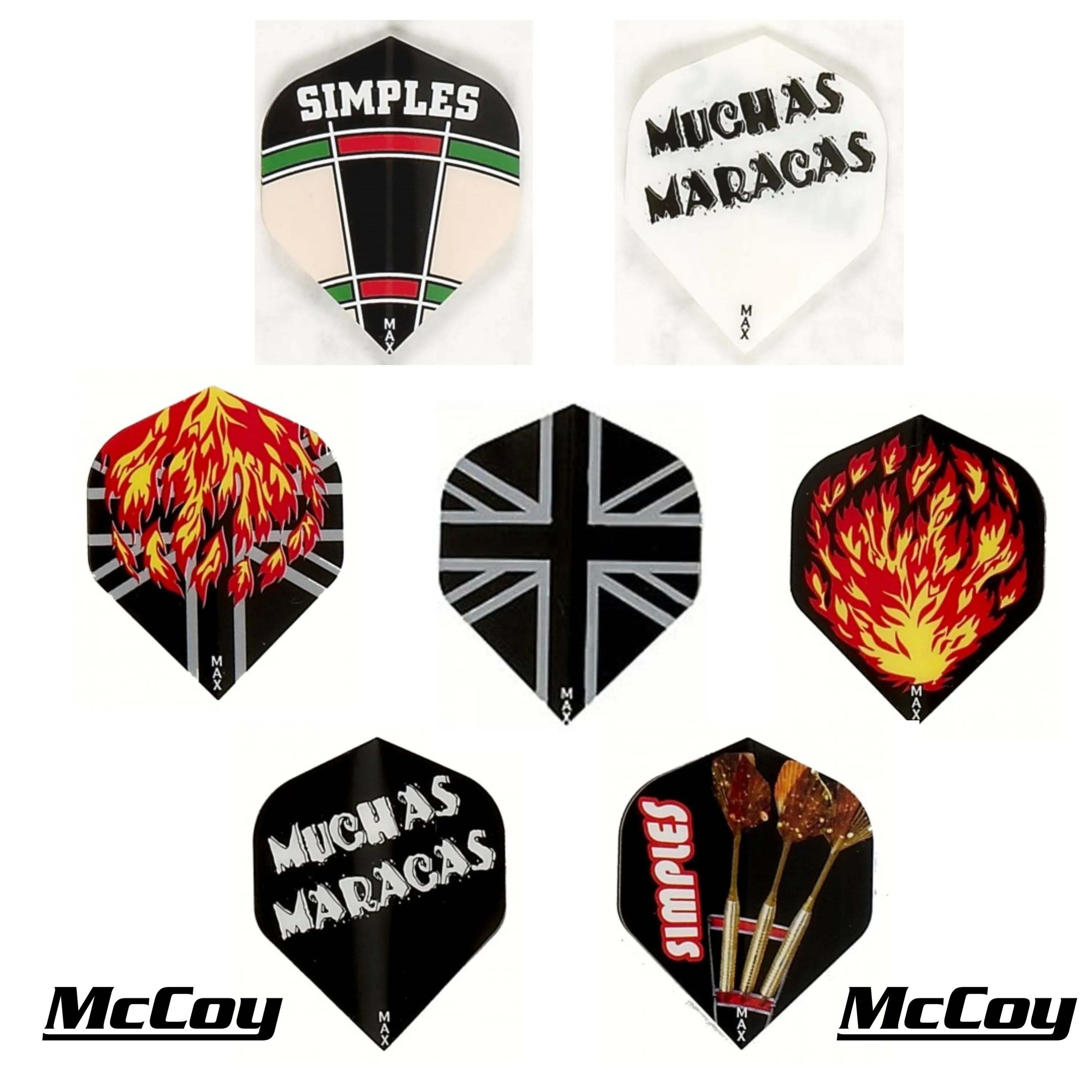 Lotki McCoy Power Max Dart — 150 mikronów — nr 2 — standardowe — motyw