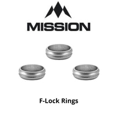 Mission F-Lock Rings Aluminium Schaftringe Flight Ringe Slot Lock
