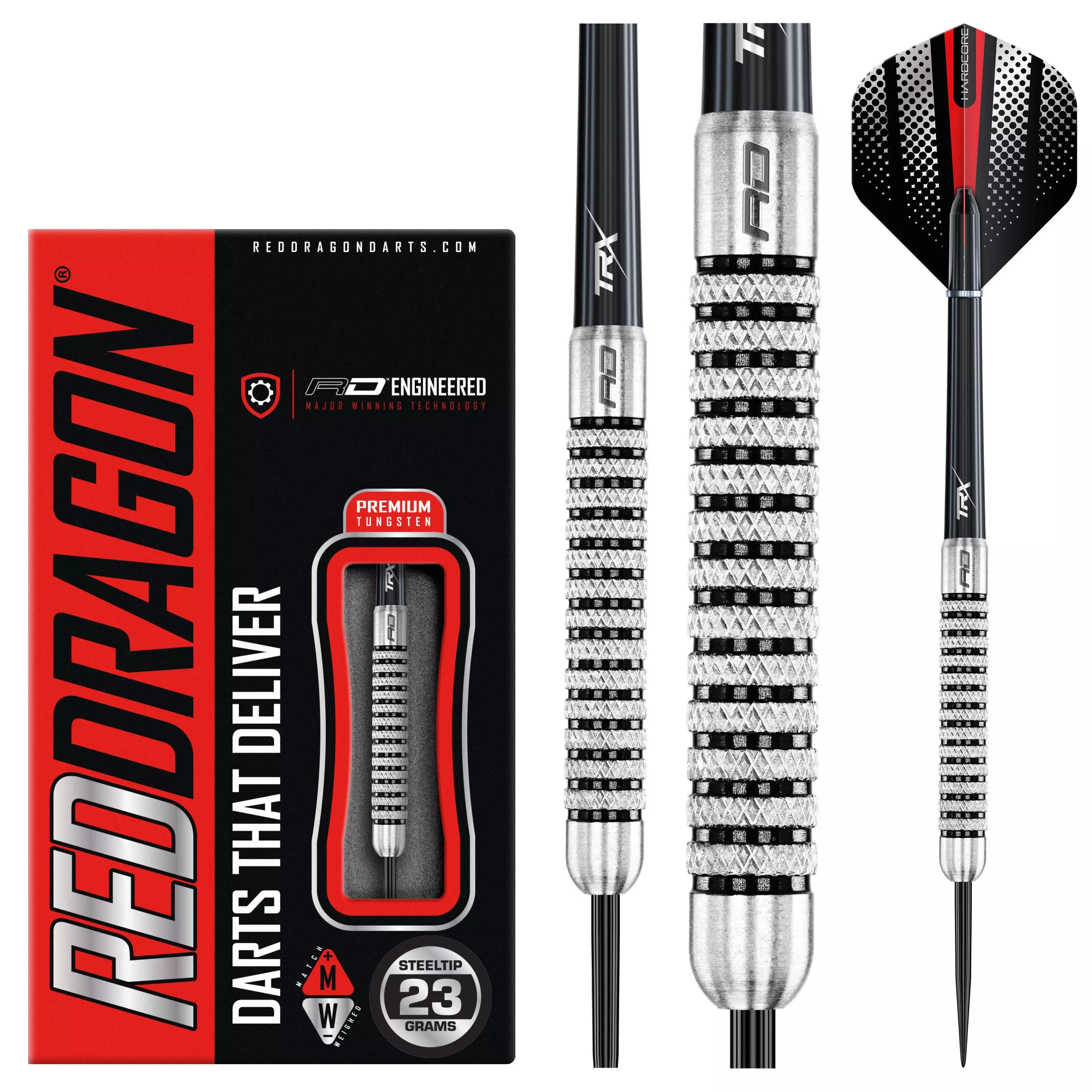 Red Dragon Fury 2 steel darts 23g, 25g