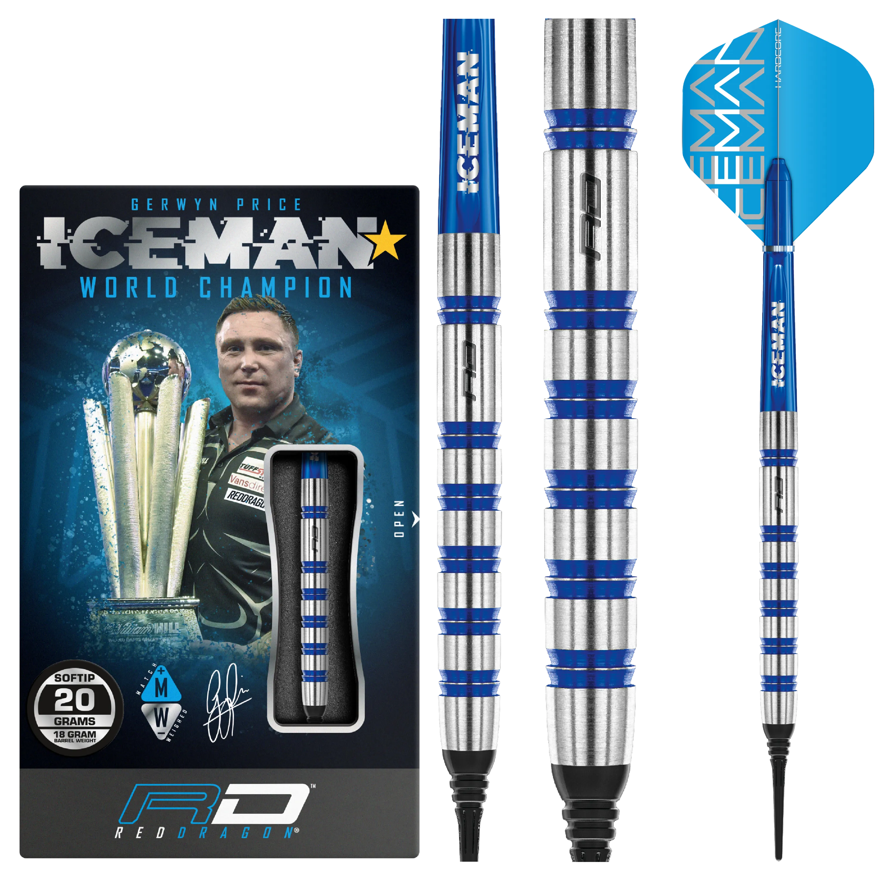 Red Dragon Gerwyn Price Challenger Softdarts 20g
