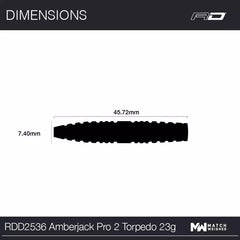 Red Dragon Amberjack Pro 2 steel darts 23g, 25g