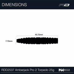 Red Dragon Amberjack Pro 2 steel darts 23g, 25g