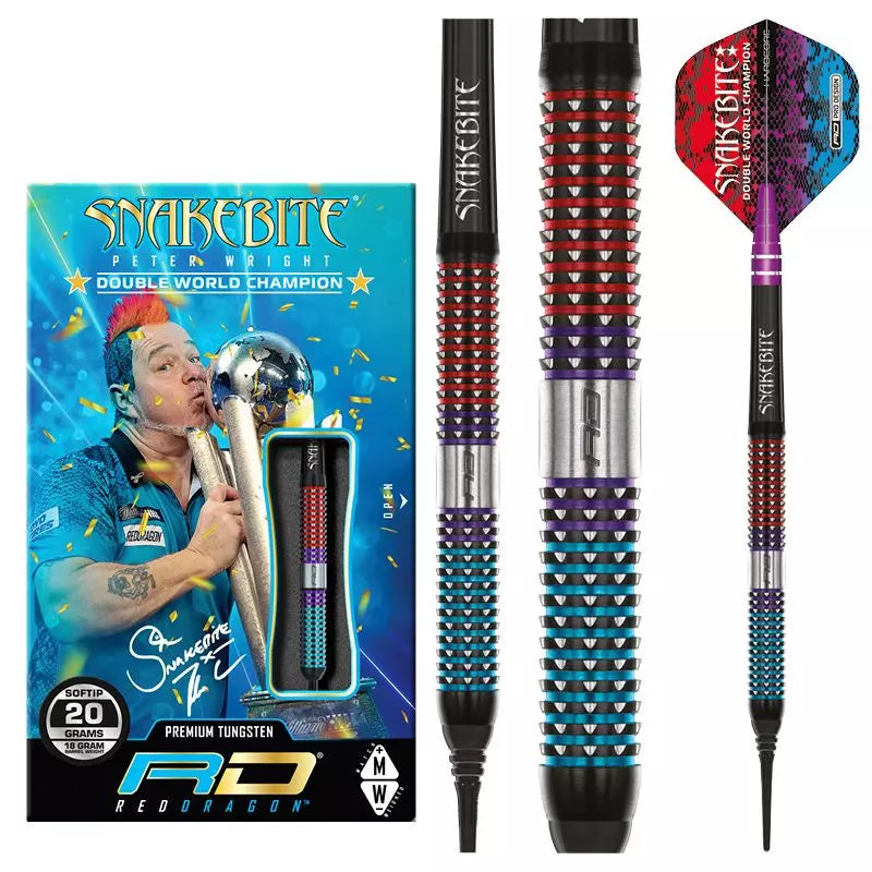 Red Dragon Peter Wright Snakebite Spirit Softdarts 20g