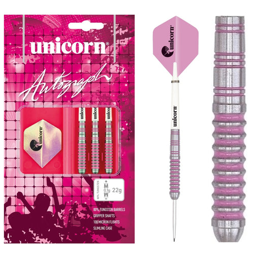 Rzutki stalowe Unicorn Autograph 22g, 24g, 26g