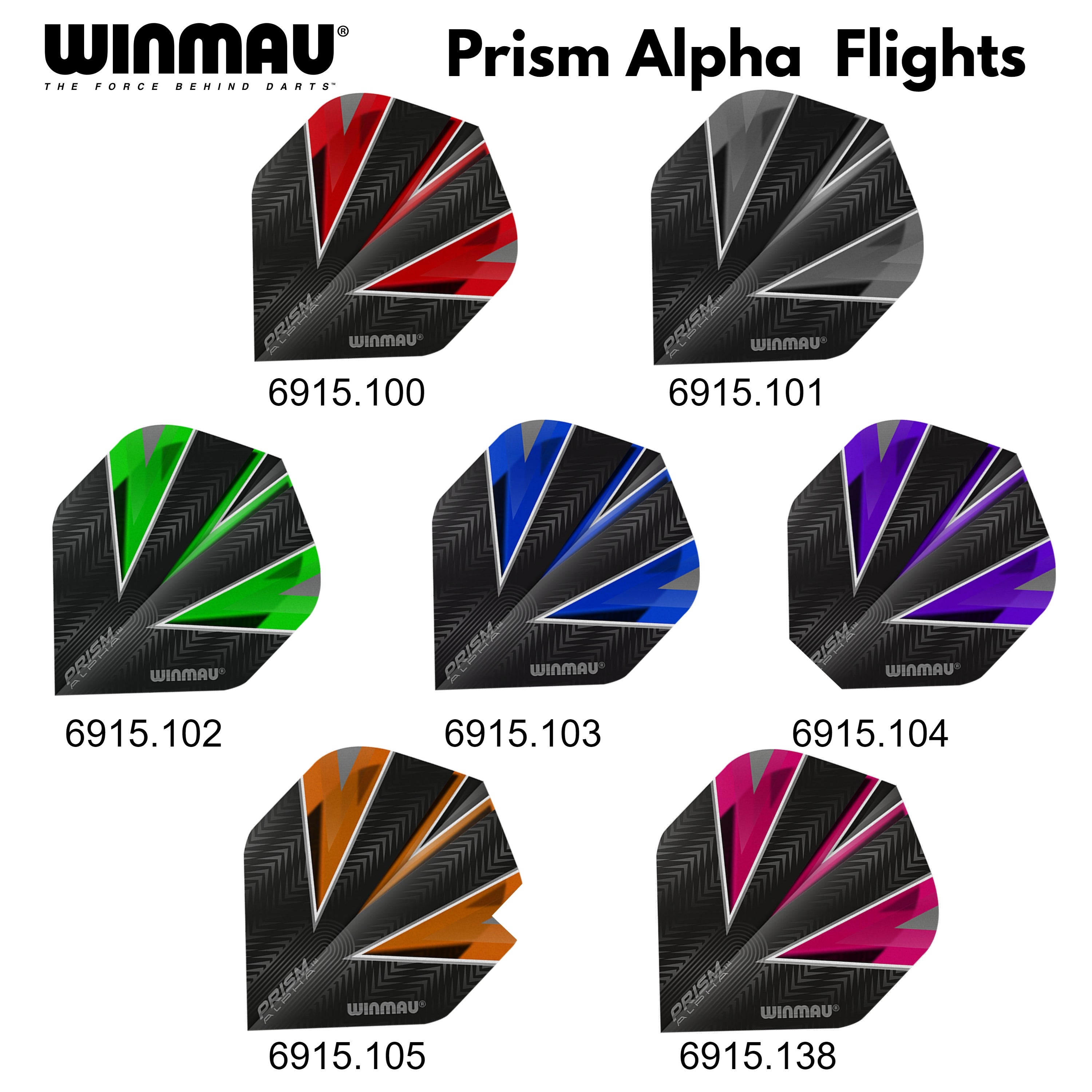 Winmau Prism Alpha Dart Flights - verschiedene Designs 6