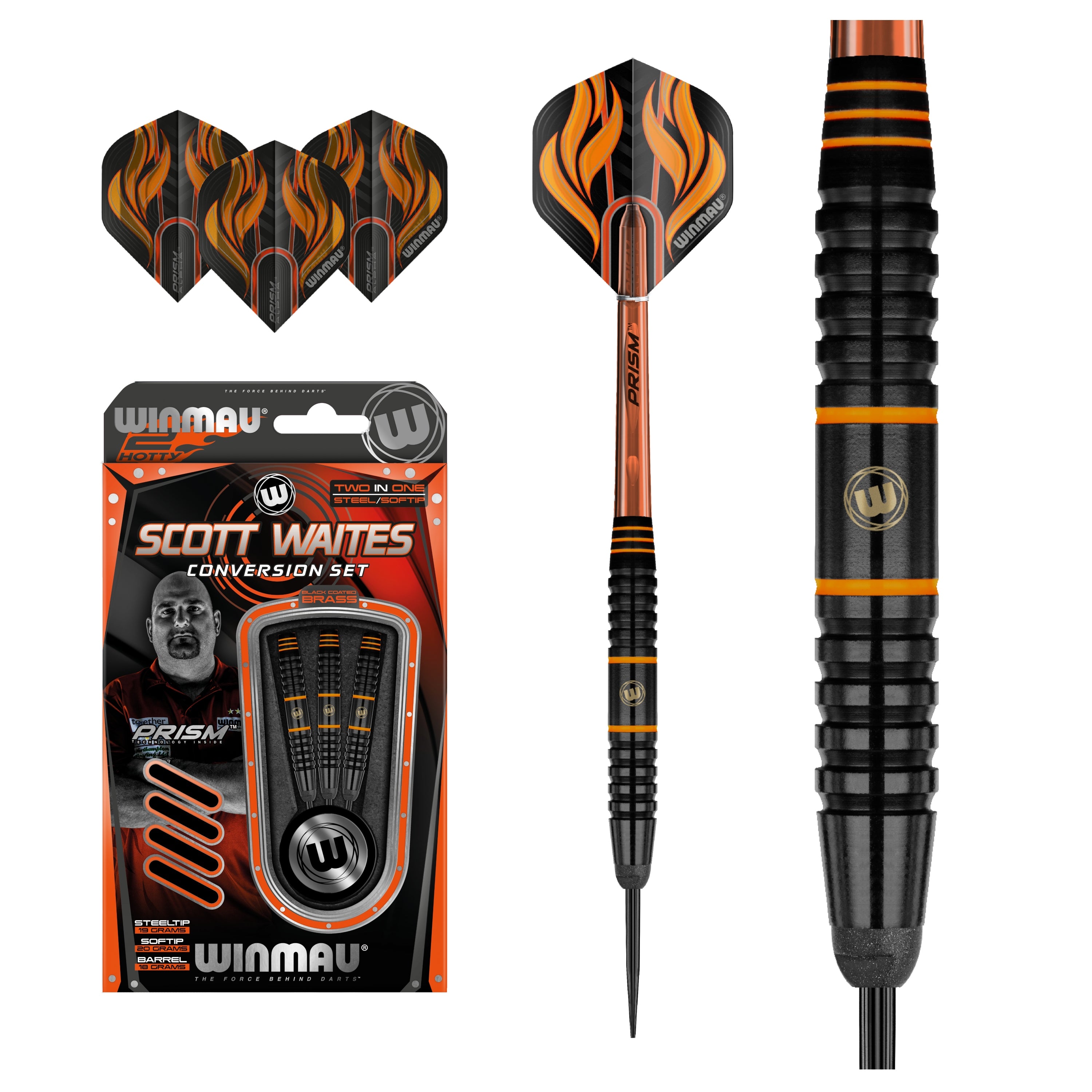 Winmau Scott Waites Konwersja Softdarts, Steeldarts 20g