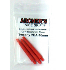 Archers Vice Grip Nylon Shafts - Rot - Tweenie 40 mm - FutureDart