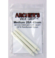 Archers Vice Grip Nylon Shafts - Weiß - Medium 48 mm - FutureDart