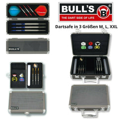 Bulls Dartsafe Aluminiumcase Dartkoffer Dart Tasche in 3 Größen M, L, XXL - M (für 1 Dartset) - FutureDart