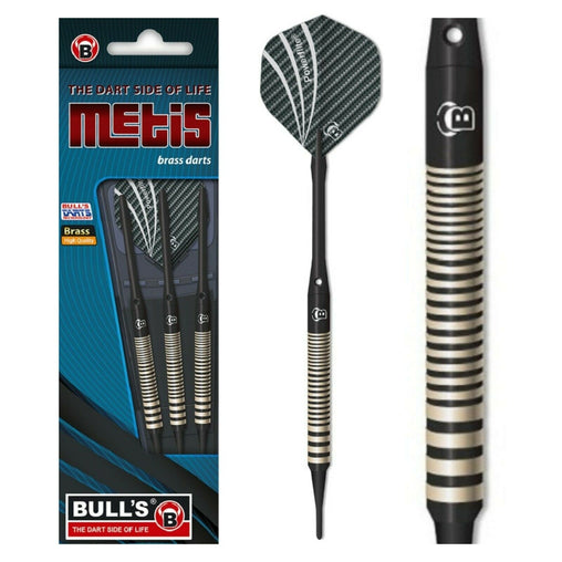 Bulls Metis Black Softdarts 14g, 16g, 18g - 14g - FutureDart