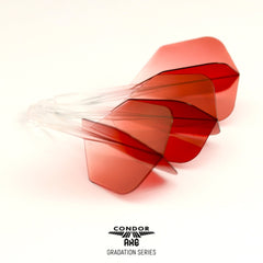 Condor AXE Gradation Small Shape Flight Stems Shafts - Clear Red - S= 21.5mm - FutureDart