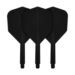 Condor AXE Revival Small Shape Flight Stems Shafts - Black - S= 21.5mm - FutureDart