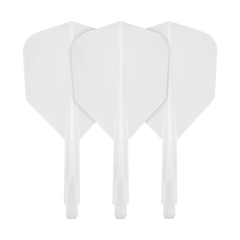 Condor AXE Revival Small Shape Flight Stems Shafts - White - S= 21.5mm - FutureDart