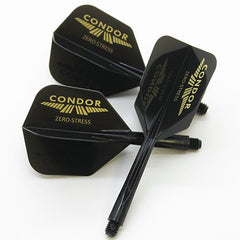 Condor Zero Stress Gold Logo Small Shape Flight Stems Shafts - S= 21.5mm - FutureDart