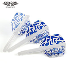 Condor Zero Stress Graffiti Small Shape Flight Stems Shafts - Clear - S= 21.5mm - FutureDart