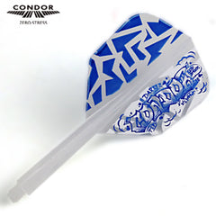 Condor Zero Stress Graffiti Small Shape Flight Stems Shafts - Clear - S= 21.5mm - FutureDart