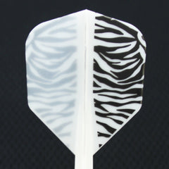 Condor Zero Stress Lion Zebra Small Shape Flight Stems Shafts - White - S= 21.5mm - FutureDart