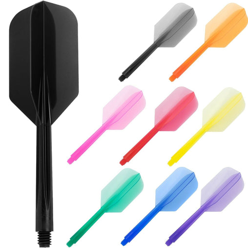 Condor Zero Stress Slim Shape Flight Stems Shafts - Black - S 21.5 mm - FutureDart