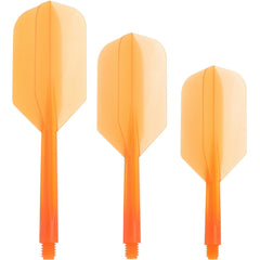 Condor Zero Stress Slim Shape Flight Stems Shafts - Orange - S 21.5 mm - FutureDart