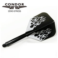 Condor Zero Stress Small Fire Flight Stems Shafts - S=21.5mm - Black - FutureDart