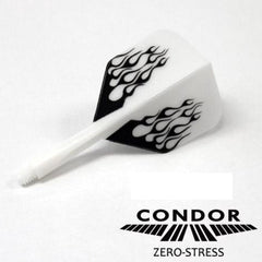Condor Zero Stress Small Fire Flight Stems Shafts - S=21.5mm - White - FutureDart