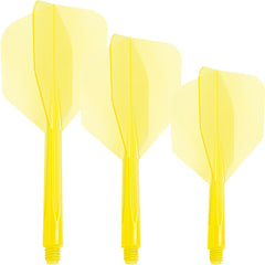 Condor Zero Stress Small Shape Flight Stems Shafts - Yellow - S 21.5 mm - FutureDart