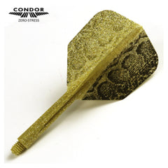 Condor Zero Stress Small Snake Dart Flight Stems Shafts - Gold - S= 21.5mm - FutureDart
