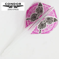 Condor Zero Stress Standard Butterfly Flight Stems Shafts - Clear - S= 21.5mm - FutureDart