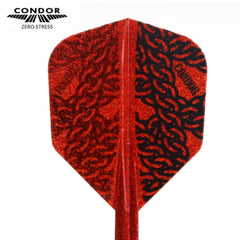 Condor Zero Stress Standard Chain Flight Stems Shafts - Red - S= 21.5mm - FutureDart