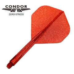 Condor Zero Stress Standard Glitter Flight Stems Shafts - Red - S= 21.5mm - FutureDart