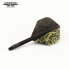 Condor Zero Stress Standard Lee Carp Flight Stems Shafts - blau/gold - S= 21.5mm - FutureDart