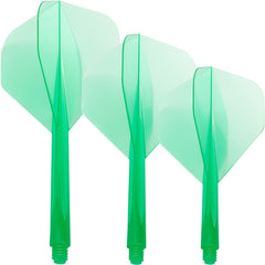 Condor Zero Stress Standard Shape Flight Stems Shafts - Green - S 21.5 mm - FutureDart