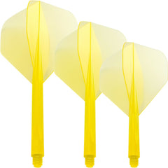 Condor Zero Stress Standard Shape Flight Stems Shafts - Yellow - S 21.5 mm - FutureDart