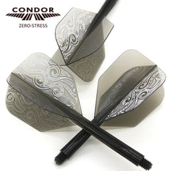 Condor Zero Stress Tribal Small Shape Flight Stems Shafts - S= 21.5mm - FutureDart