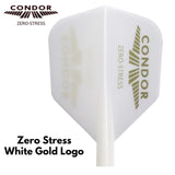 Condor Zero Stress White Gold Logo Small Shape Flight Stems Shafts